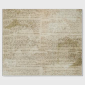 Alte Liebe-Buchstabe-Verpackungs-Papier-Rolle Geschenkpapier (Flach)