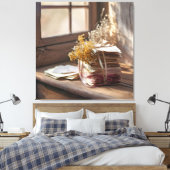 Alte Liebe mit Band getippte Buchstaben Leinwanddruck (Insitu (Schlafzimmer))