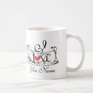 Alte Liebesbriefe Kaffeetasse