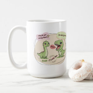 Alte Liebessprache. 🦖☕✨ Kaffeetasse