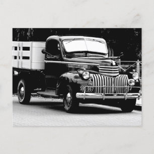alte Lieferwagen-Postkarte Postkarte