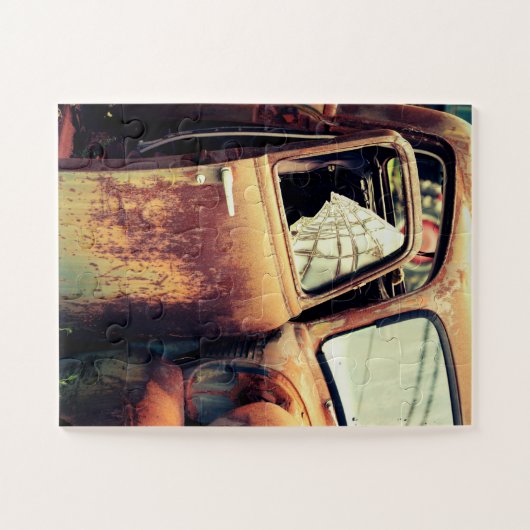 Alte Lkw-Bügeleisen Vintag überdacht Puzzle (Horizontal)