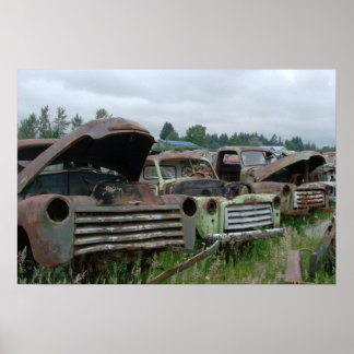 Alte LKW Canvas Print Poster