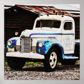 Alte LKW-Fotoposter-Kunst Poster (Vorne)