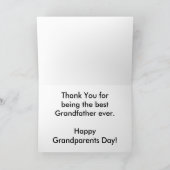 Alte LKW Grandeltern Tageskarte (Großdruck) Karte (Innenseite)