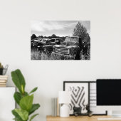 Alte LKW Junkyard Poster (Heimbüro)