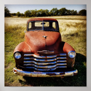 Alte LKW-Poster Poster