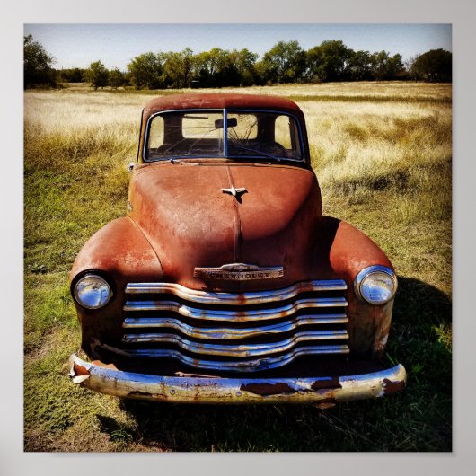 Alte LKW-Poster Poster (Vorne)