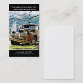 Alte LKW-Reparaturen - Vintages Auto-Foto Visitenkarte (Vorne/Hinten)