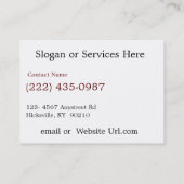 Alte LKW-Reparaturwerkstatt mit antikem LKW Visitenkarte (Rückseite)