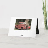 Alte LKW-und Teepee-Gruß-Karte Karte (Rückseite)