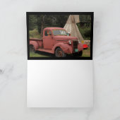 Alte LKW-und Teepee-Gruß-Karte Karte (Innenseite)