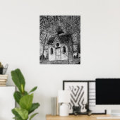 Alte Log Chapel Poster (Heimbüro)