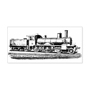 Alte Lokomotive Gummistempel