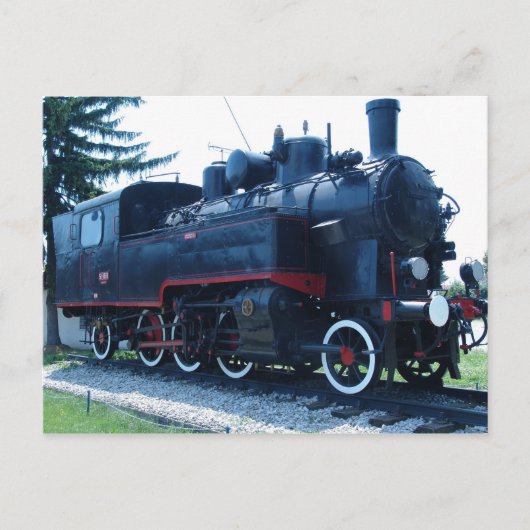 Alte Lokomotive Postkarte (Vorderseite)