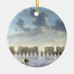 Alte London-Brücke (Öl), c.1630 Keramikornament