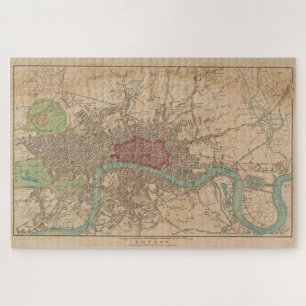Alte London-Karte England (1815) Puzzle