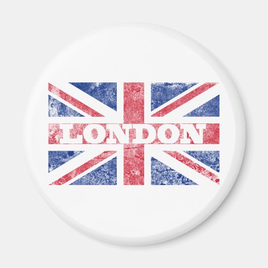 Alte Londoner Flagge Magnet (Vorne)