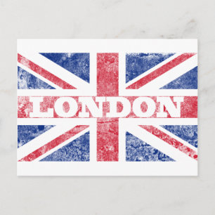 Alte Londoner Flagge Postkarte
