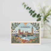 Alte Londoner Postkarte (Stehend Vorderseite)