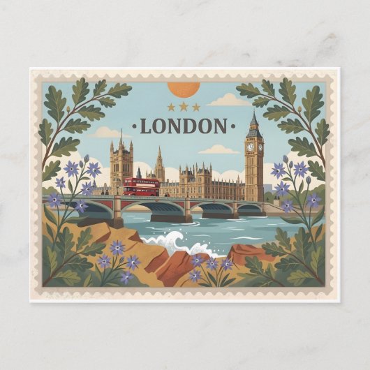 Alte Londoner Postkarte (Vorderseite)