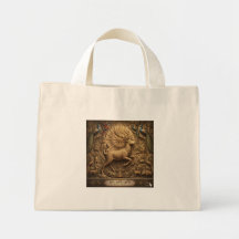Alte Löwen-Kunst-Erbe-Tasche
