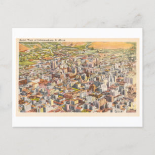 Alte Luftansicht von Johannesburg Postkarte