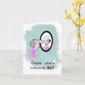 Alte lustige Geburtstagskarte bekommen Karte (Gelbe Blume)