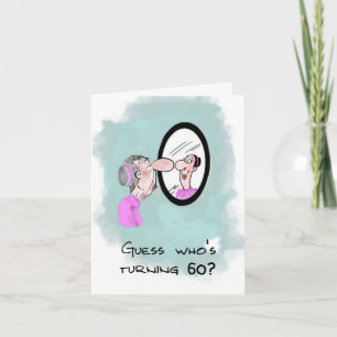 Alte lustige Geburtstagskarte bekommen Karte