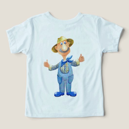 Alte MacDonald's Farm 🐮 Niedliche Monogram (Design Rückseite)