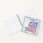 Alte Mahal Ruins Zweites Jahr Katzenliebhaber Past Notizblock (Innenseite)