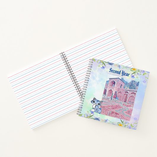 Alte Mahal Ruins Zweites Jahr Katzenliebhaber Past Notizblock (Innenseite)