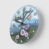 Alte Mailbox-Uhr Runde Wanduhr (Winkel)