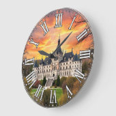 Alte majestätische Burg Große Wanduhr (Winkel)