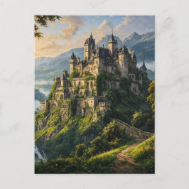 Alte majestätische Burg Postkarte