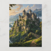 Alte majestätische Burg Postkarte (Vorderseite)