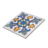 Alte Majolika 2 malte eigenhändig in den Fliese (Seite)