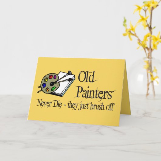 Alte Maler Karte (Gelbe Blume)