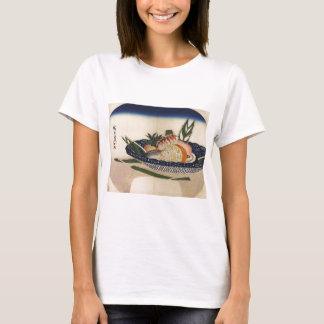 Alte Malerei einer Schüssel Sushi circa 1800's T-Shirt