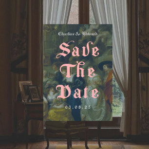 Alte Malerei Gotisch Save the Date Einladung