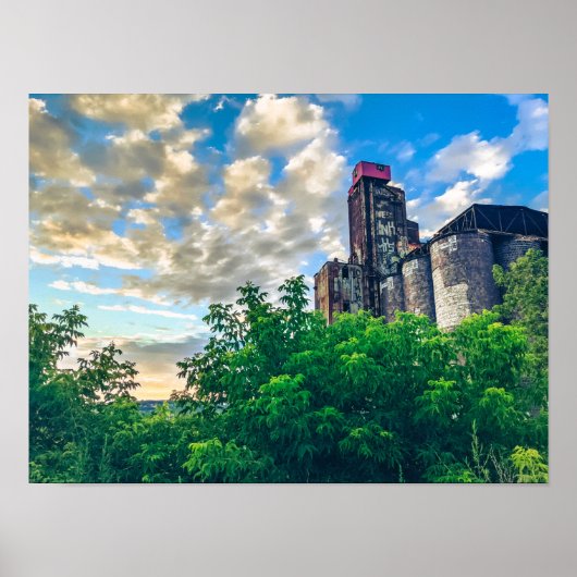 Alte Malerei in Montreal, Quebec, Kanada Poster (Vorne)