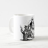 Alte Mann Biker kann lustige Becher spionieren, Ta Kaffeetasse (Vorderseite Links)