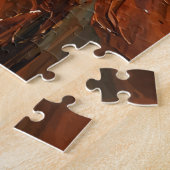 Alte Mann Sanduhr Zeit entgleitet Impasto Puzzle (Seite)