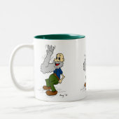 Alte Mann Wave Bart Tasse (Links)