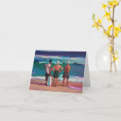 Alte Männer am Strand Karte (Gelbe Blume)