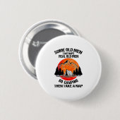 Alte Männer halten Nickerchen Wirklich alte Männer Button (Vorne & Hinten)