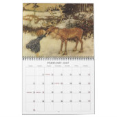 Alte Märchen Vintage Kunst, Dichtung und Musik Kalender (Feb 2027)