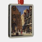 Alte Markt-Hall-Ansicht-britisches Silbernes Ornament (Rechts)