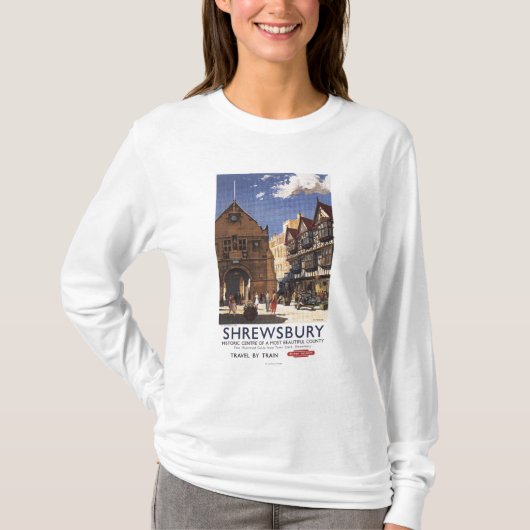 Alte Markt-Hall-Ansicht-britisches T-Shirt (Vorderseite)