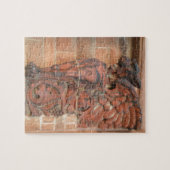Alte Marktkatze Puzzle (Horizontal)